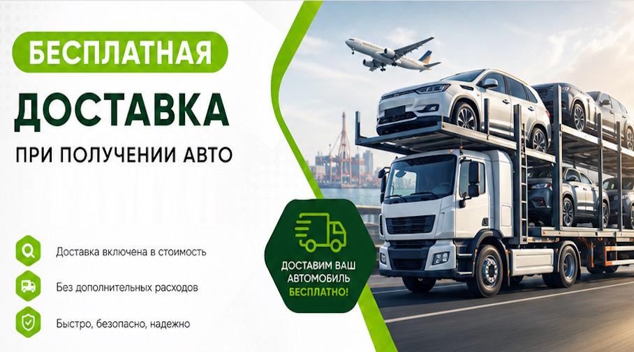 Акция! Бесплатная доставка по Ростове-на-Доне при получении авто